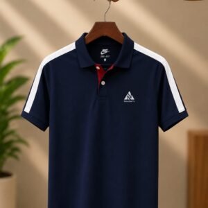 চায়না পিকে ম্যাশ পোলো - নেভি কালার