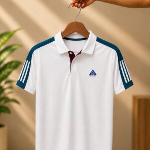 চায়না পিকে ম্যাশ পোলো - সাদা কালার